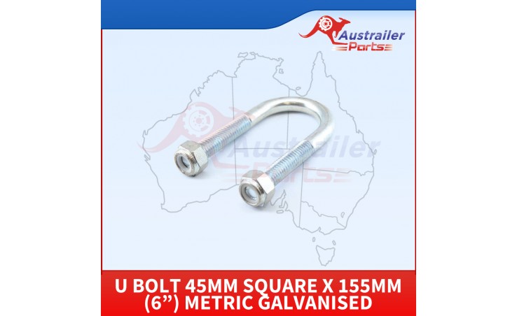  U bolt 45mm square x 155mm (6”)