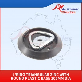 L/Ring Triangular Zinc With Round Plastic Base 105mm Dia