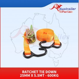 Ratchet Tie Down 25mm X 5.5mt - 600kg