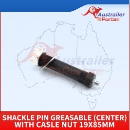 Shackle Pin Greasable (Center) With Casle Nut 19x85mm