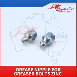 Grease Nipple For Greaser Bolts Zinc