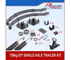   D.I.Y 750 kg STUB  AXLE KIT BOAT TRAILER