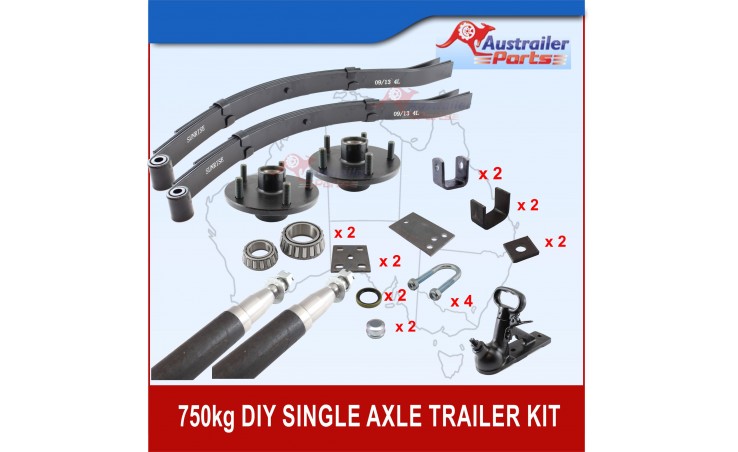   D.I.Y 750 kg STUB  AXLE KIT BOAT TRAILER