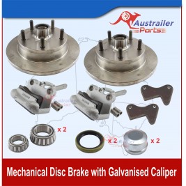 MECHANICAL BRAKE KIT WITH GALVANISED CALIPER 