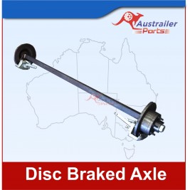 Hydraulic Drum Braked Axle 1 Tonne Fitted (64"-79")