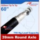 Axle 39 mm Round 60"(1525 mm)