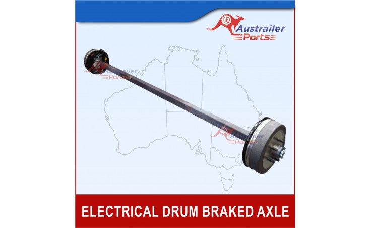 Electrical Drum Braked Axle 40 sq 1Tonne Completed